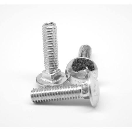 M10 x 1.50 x 40 mm Coarse Thread Carriage Bolt Low Carbon Steel Zinc Plated Pk 100 O262223