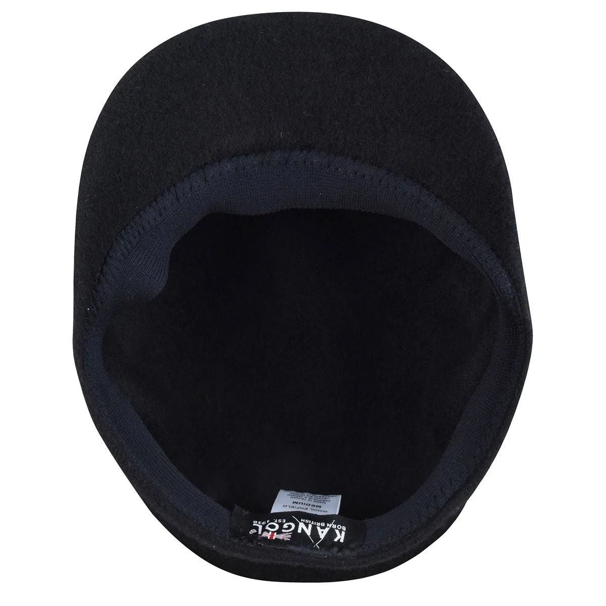 Black Wool Fiddler Cap U491698