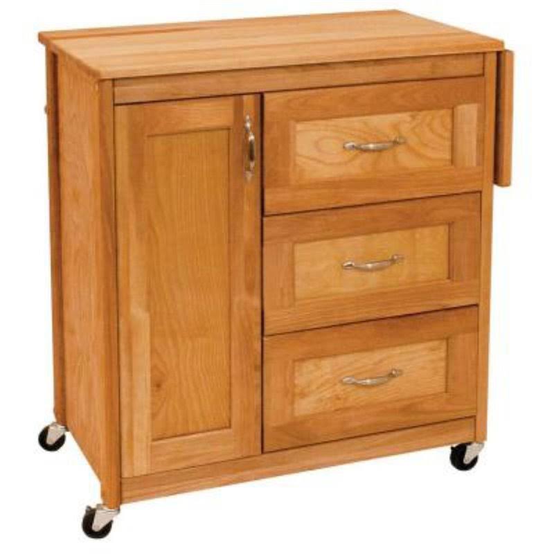 Natural Birch Kitchen Cart Q527
