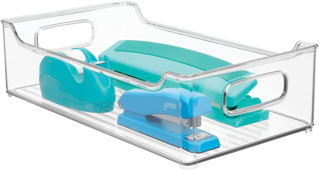Clear Plastic Storage Bins with Handles 8 Pack D63838