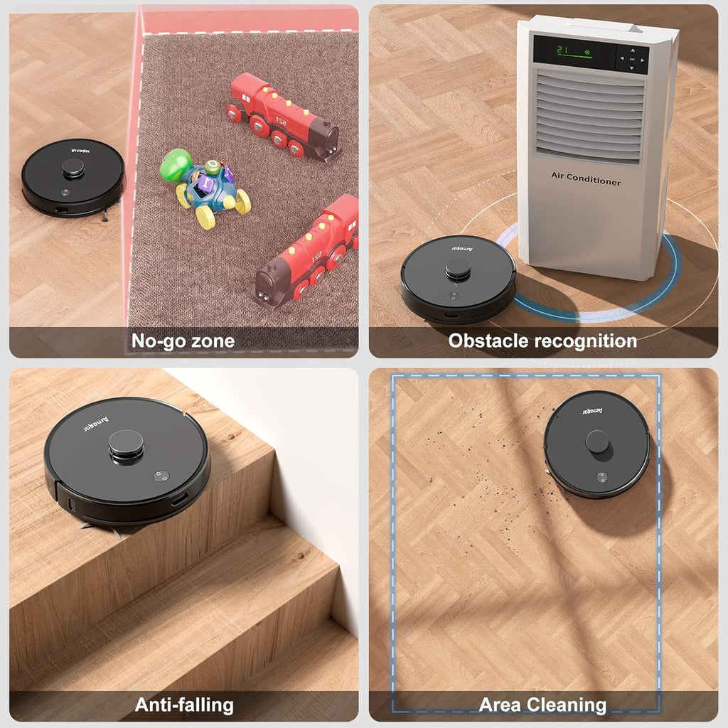 S8 Robot Vacuum and Mop Cleaner, 3500Pa Suction, App and Alexa Compatible I993182