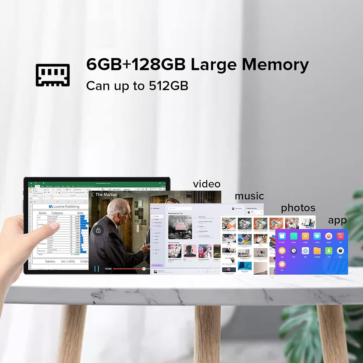 10 inch Android 11 Tablet, 6GB RAM 128GB ROM, Octa Core I978851