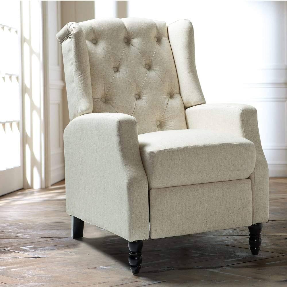 Pink Tufted Manual Recliner C16822