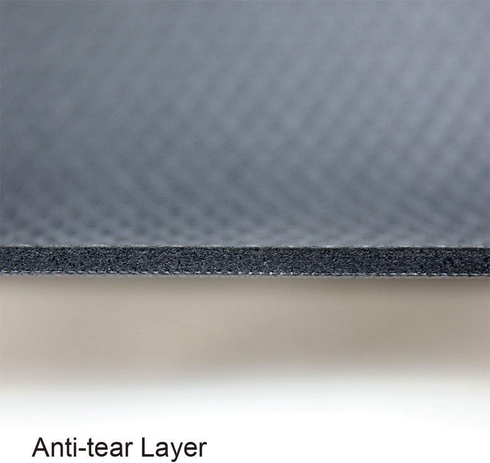 Extra Large Exercise Mat 8 x 5 feet 6 mm Thick High Density Black A21255