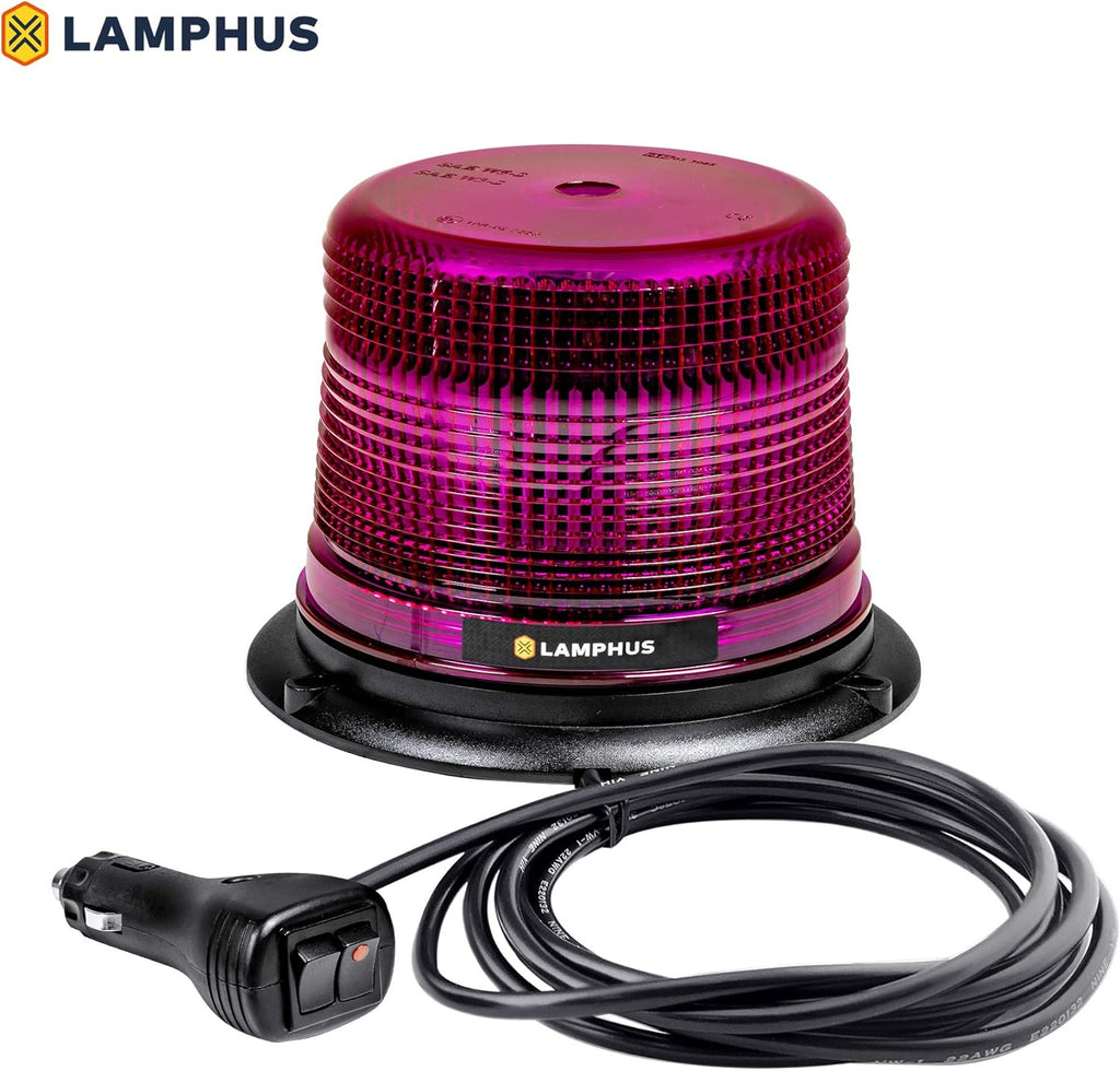 5" 12W White LED Strobe Warning Beacon Light, Pack of 2 B1141
