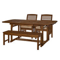 4-pc Acacia Wood Outdoor Dining Set V56145