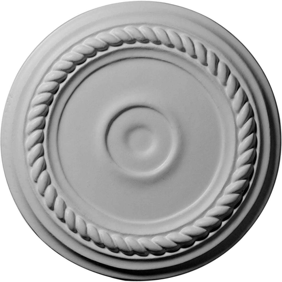 Small Alexandria Ceiling Medallion, Hand-Painted Silver S302