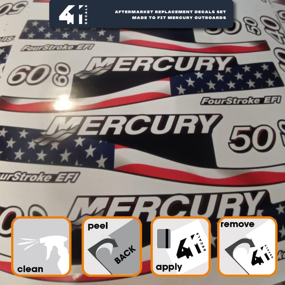 2005-2007 Outboard Replacement Decal Set F200