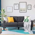 Mid-Century Fabric 2-Seat Loveseat Couch I88759