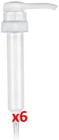 White Pump Finish Jar Jug Dispenser Pack Of 6 L548