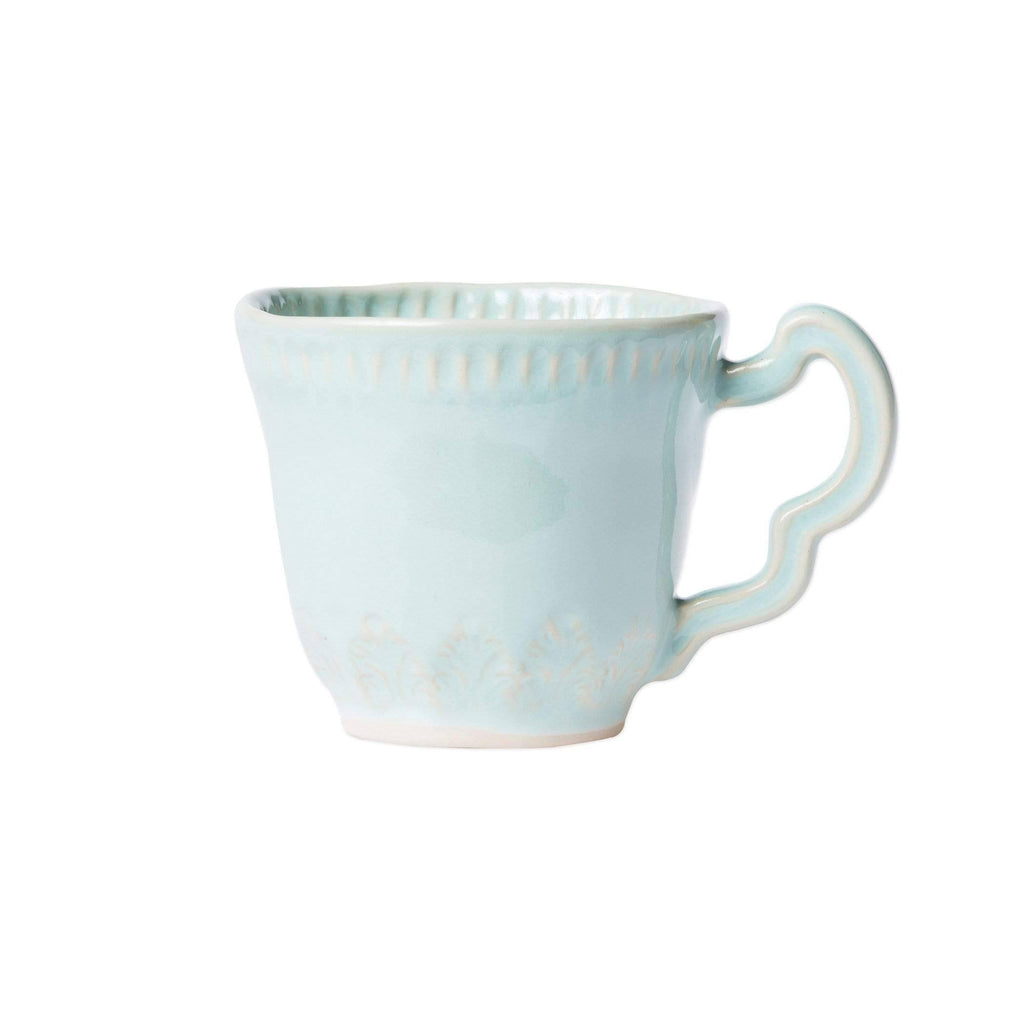 White Stone Leaf Mug W593