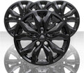 Set of 4 18" 10 Spoke Wheel Skins Gloss Black Q641111