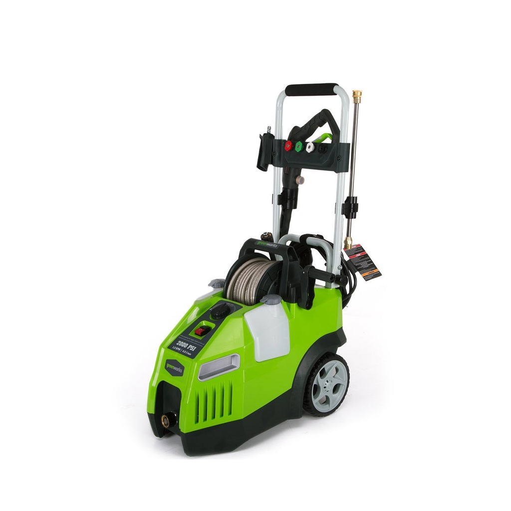 2000-PSI 13 Amp 1.2-GPM Corded Electric Pressure Washer with Hose Reel O37748
