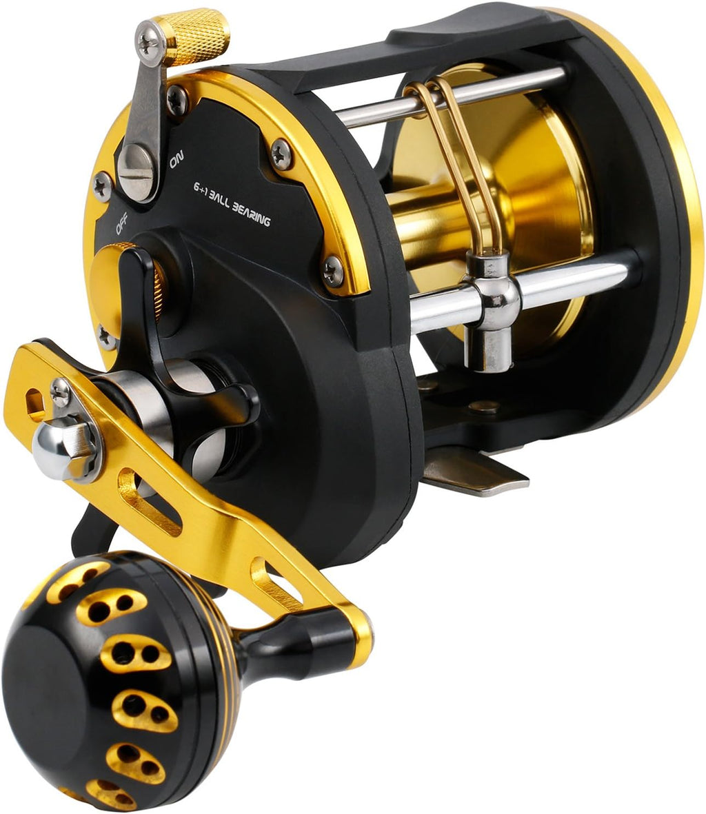 Pack of 2 Saltwater Level Wind Trolling Reels Q664