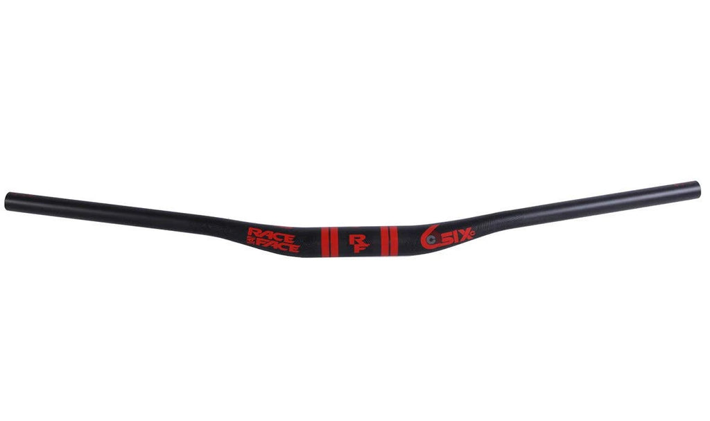SixC Carbon Riser Handlebar 35 x 820mm 35mm Rise Silver K8061