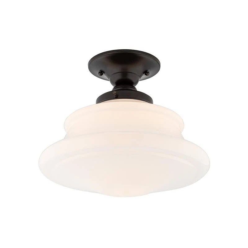 Satin Nickel Semi Flush Light I855