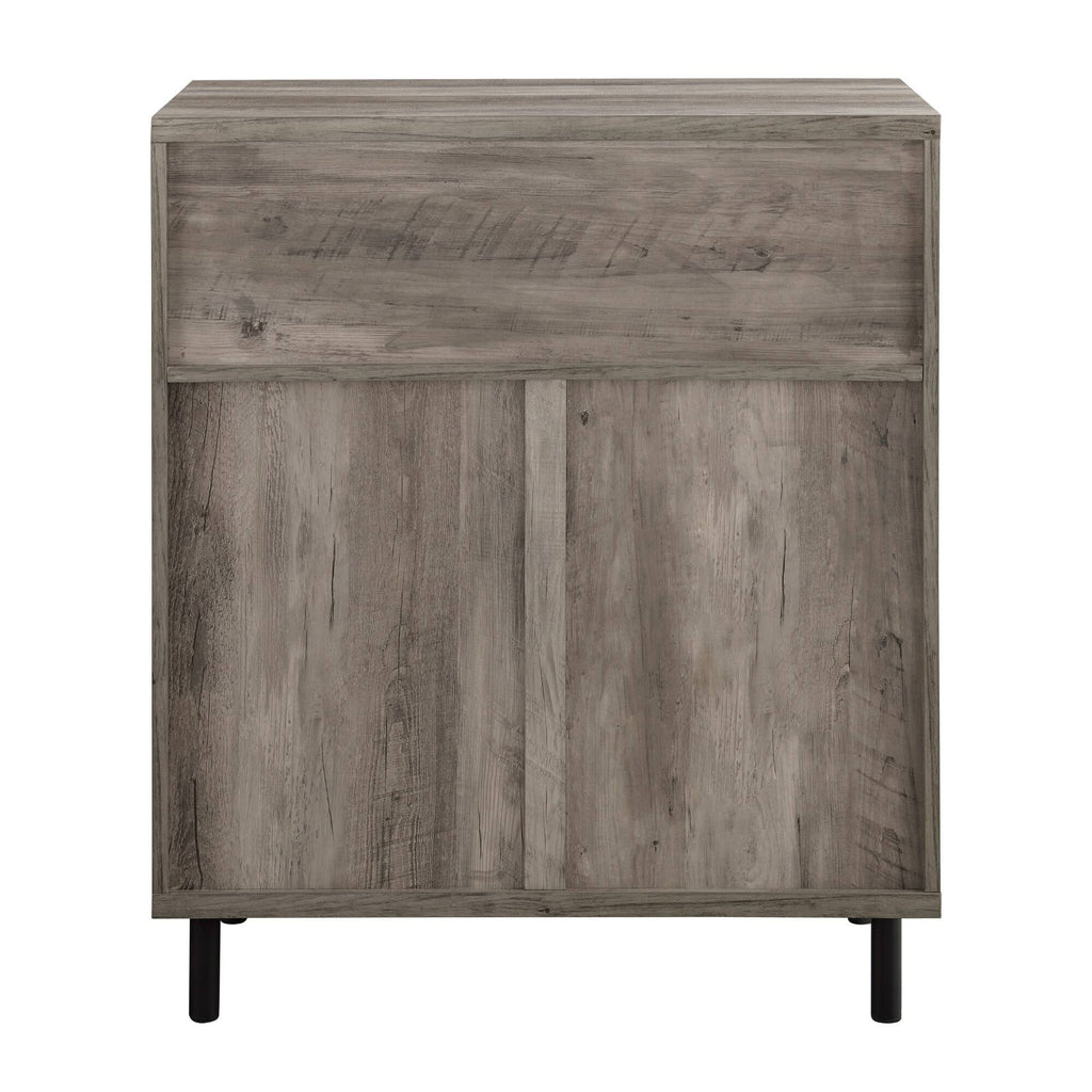 Grey Wash 2-Door Accent Cabinet X502