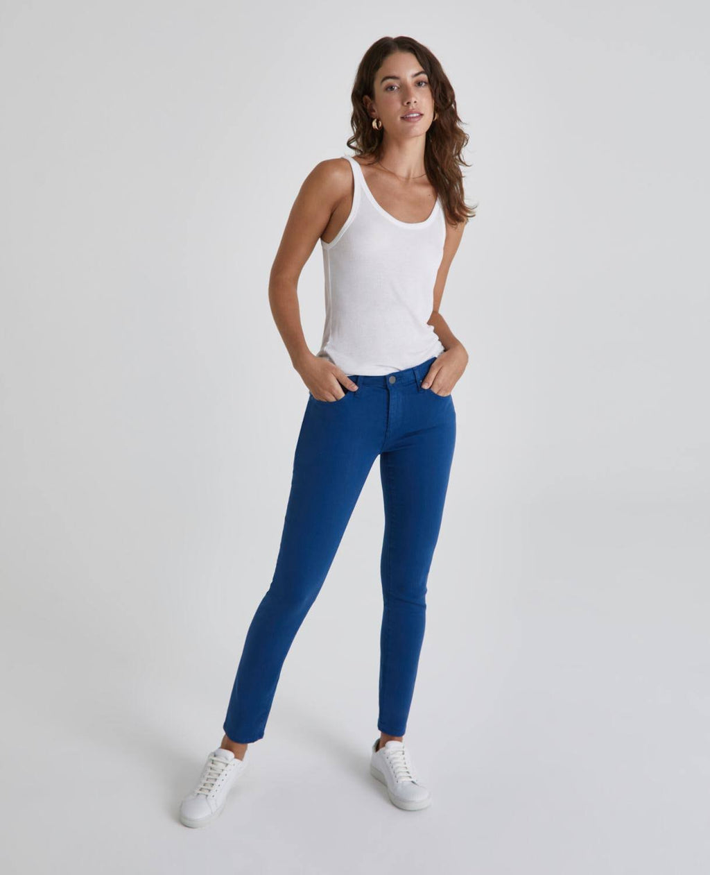 Ankle Jeans in Hi-White Mariner Storm Q825346