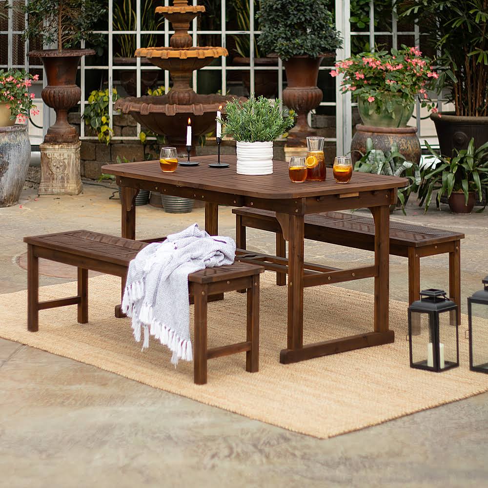 3-Piece Windsor Patio Dining Set Dark Brown M928273