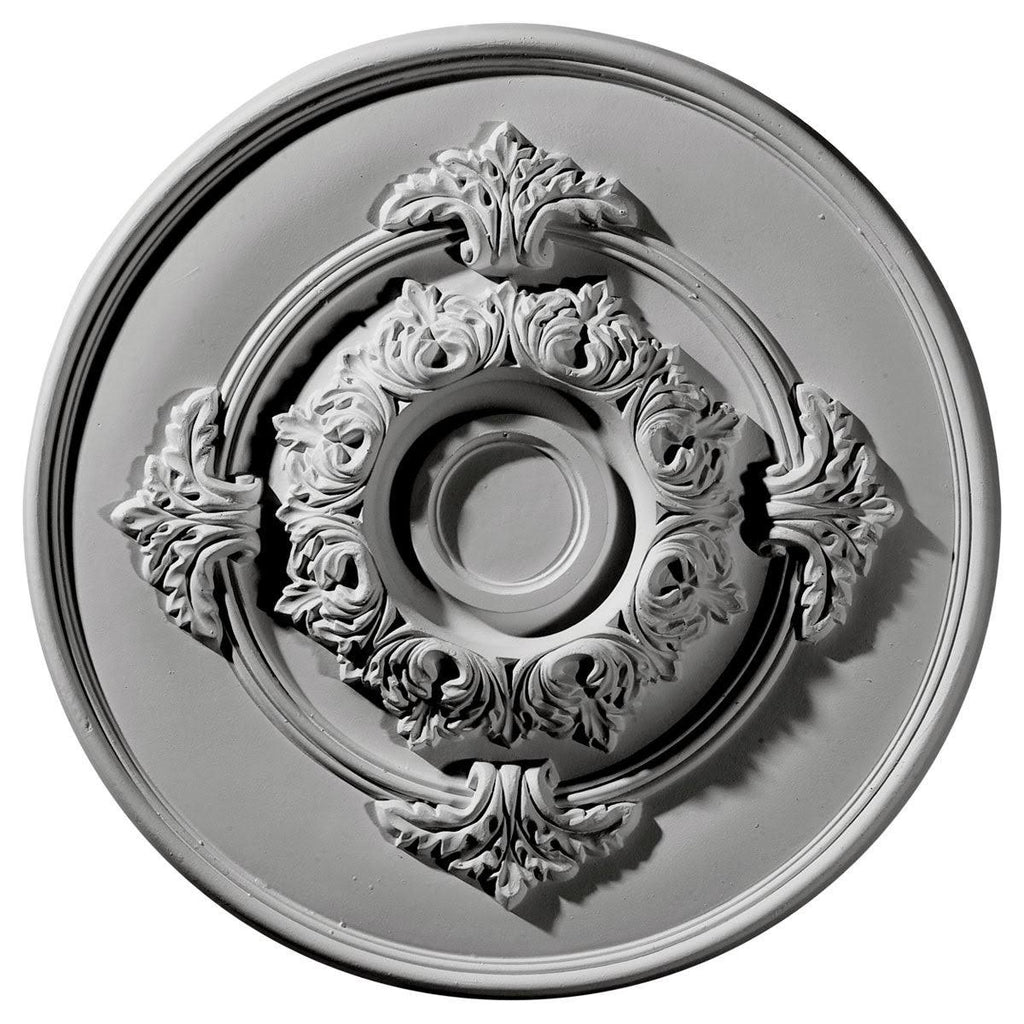 13 3/4x22OD x 1x22P Ceiling Medallion, Hand-Painted Iridescent Gold K119970
