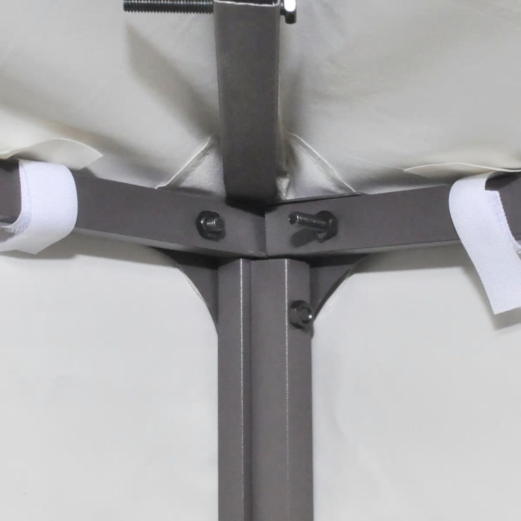 Cream White 10'x10' Gazebo Replacement Canopy Top Cover with 2-Tier N3003