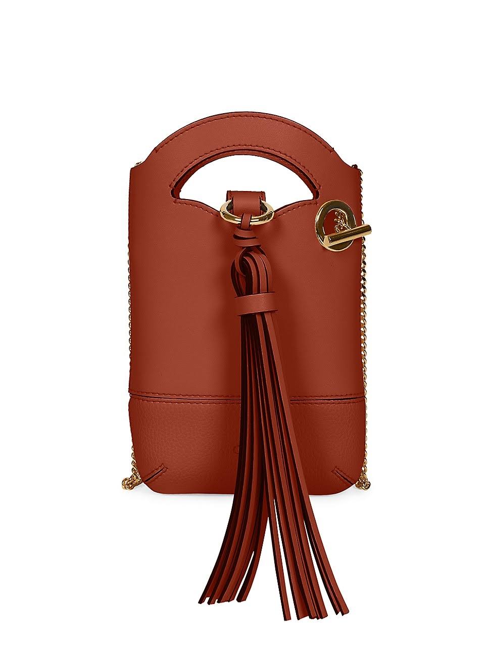 Mini Leather Crossbody Phone Pouch R825388