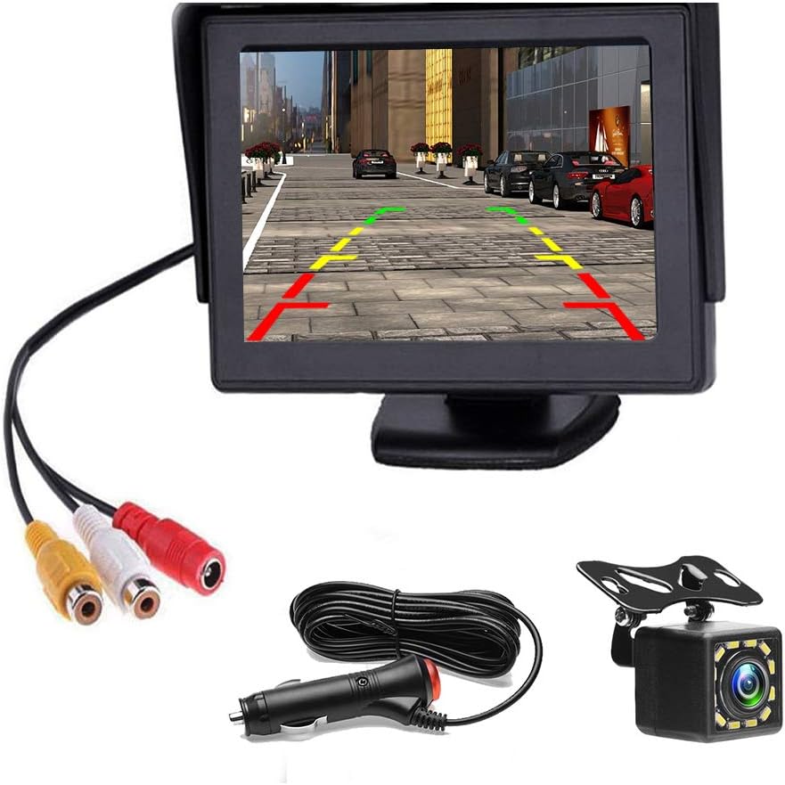 4.3 Inch HD 720P Waterproof Backup Camera with Grid Lines A885941