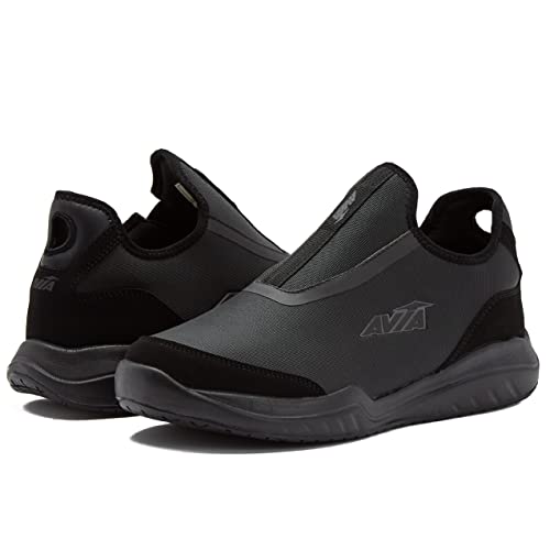 Black Slip Resistant Slip On Shoes G2620