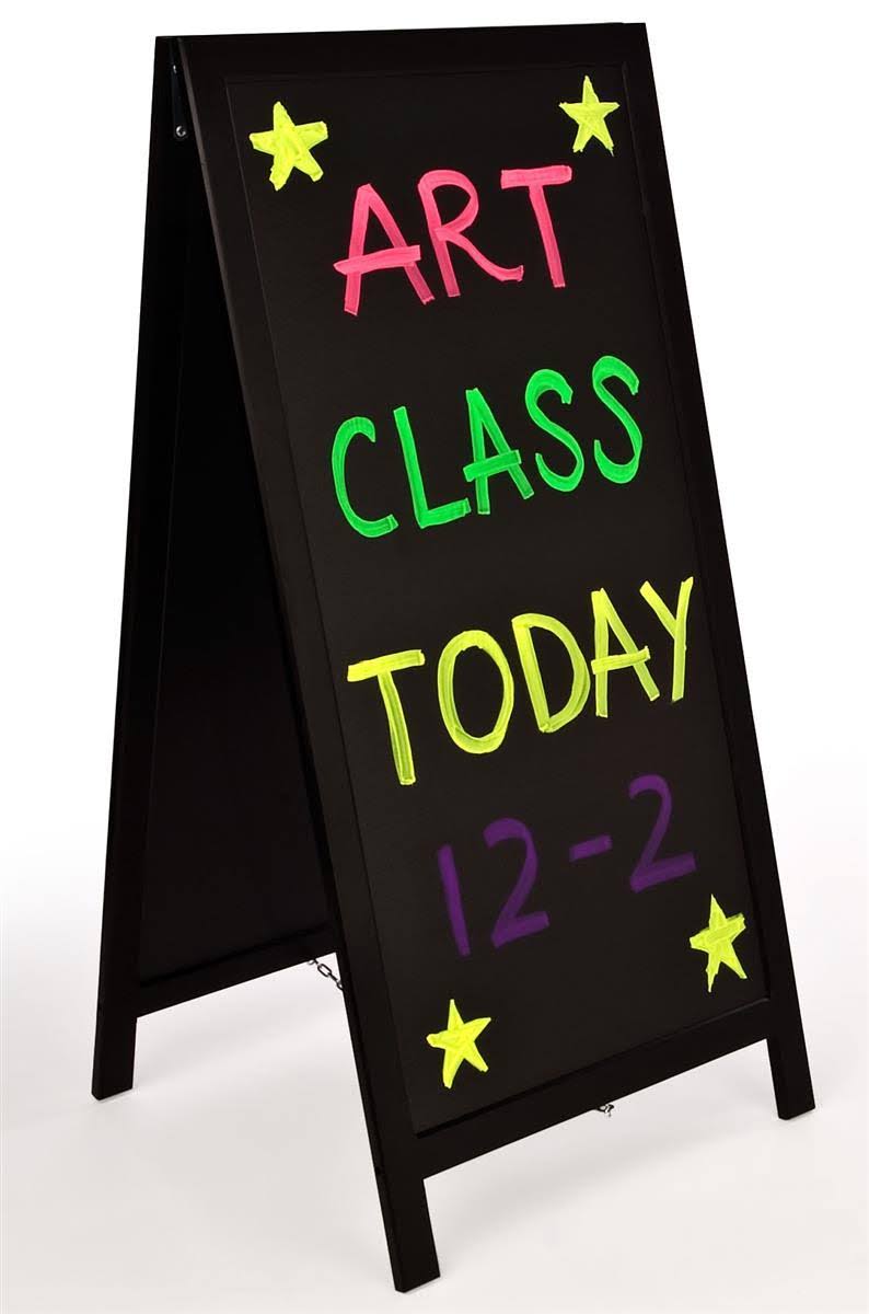 A-Frame Sign for Chalk or Wet-Erase Writing S76341