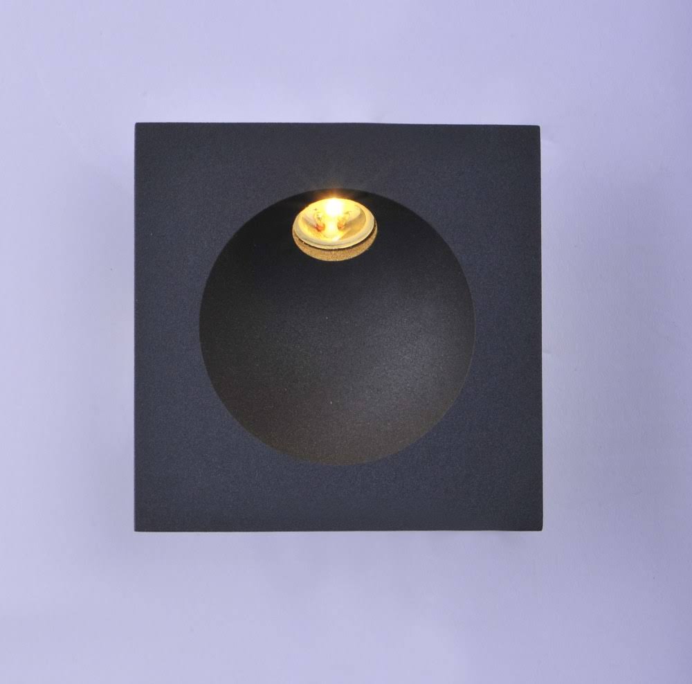 Satin Aluminum LED Step Light A334