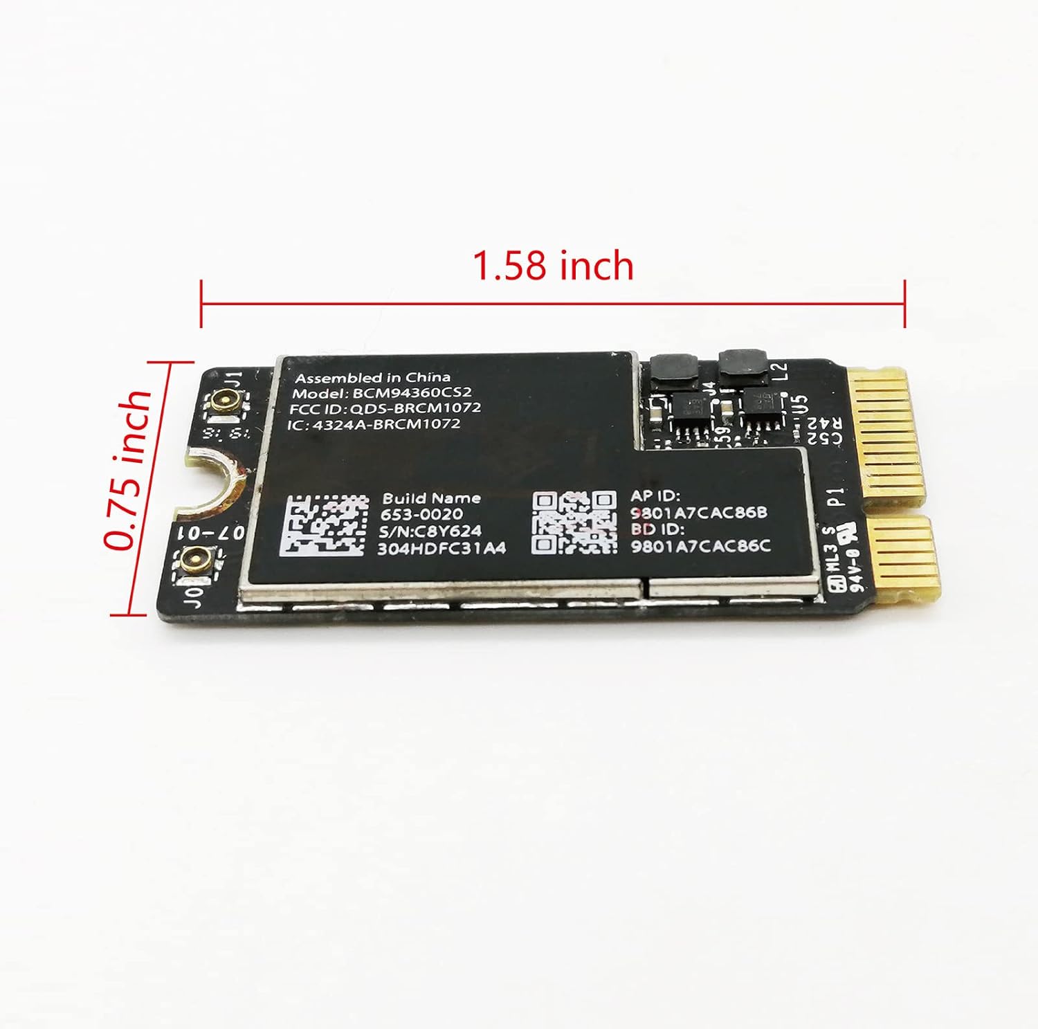 Wireless Card for MacBook Air 11 A1465 13 A1466 N834