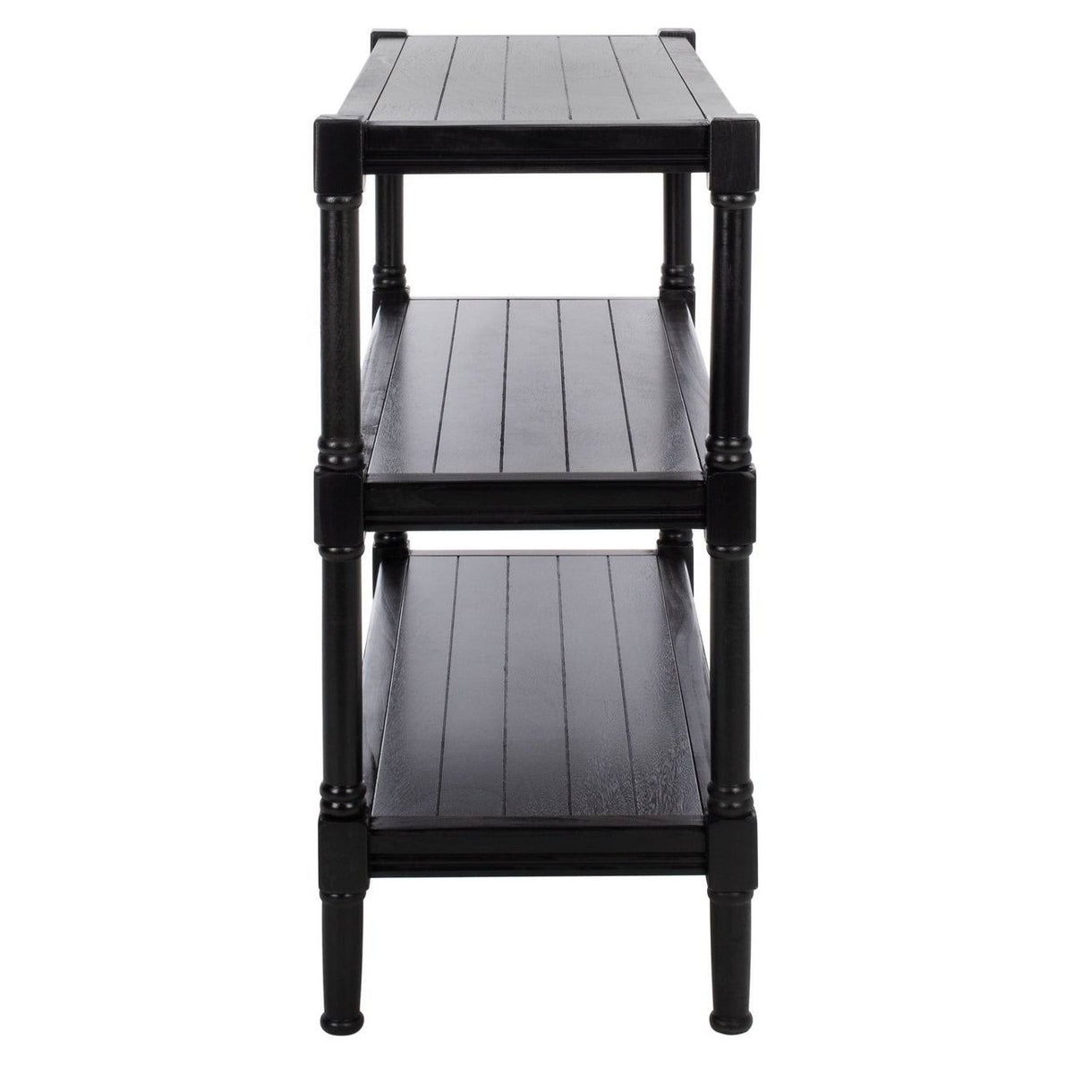 Distressed White 3-Shelf Console Table S129405