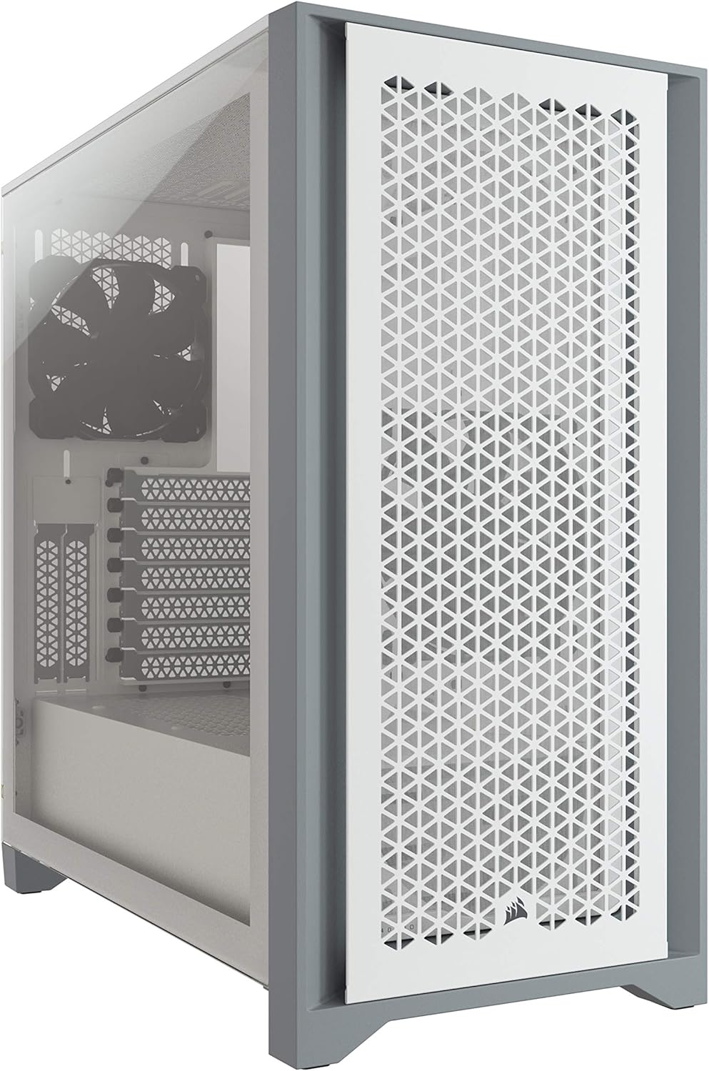 White Tempered Glass Mid-Tower ATX PC Case K80182