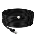 Cat6 Outdoor Ethernet Cable 250ft 23AWG Pure Copper FTP LLDPE Waterproof Direct Burial UV Resistant Y95693