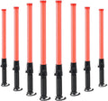 8 Pack 21-inch Safety Traffic Control Wand with 2 Flashing Modes J75506