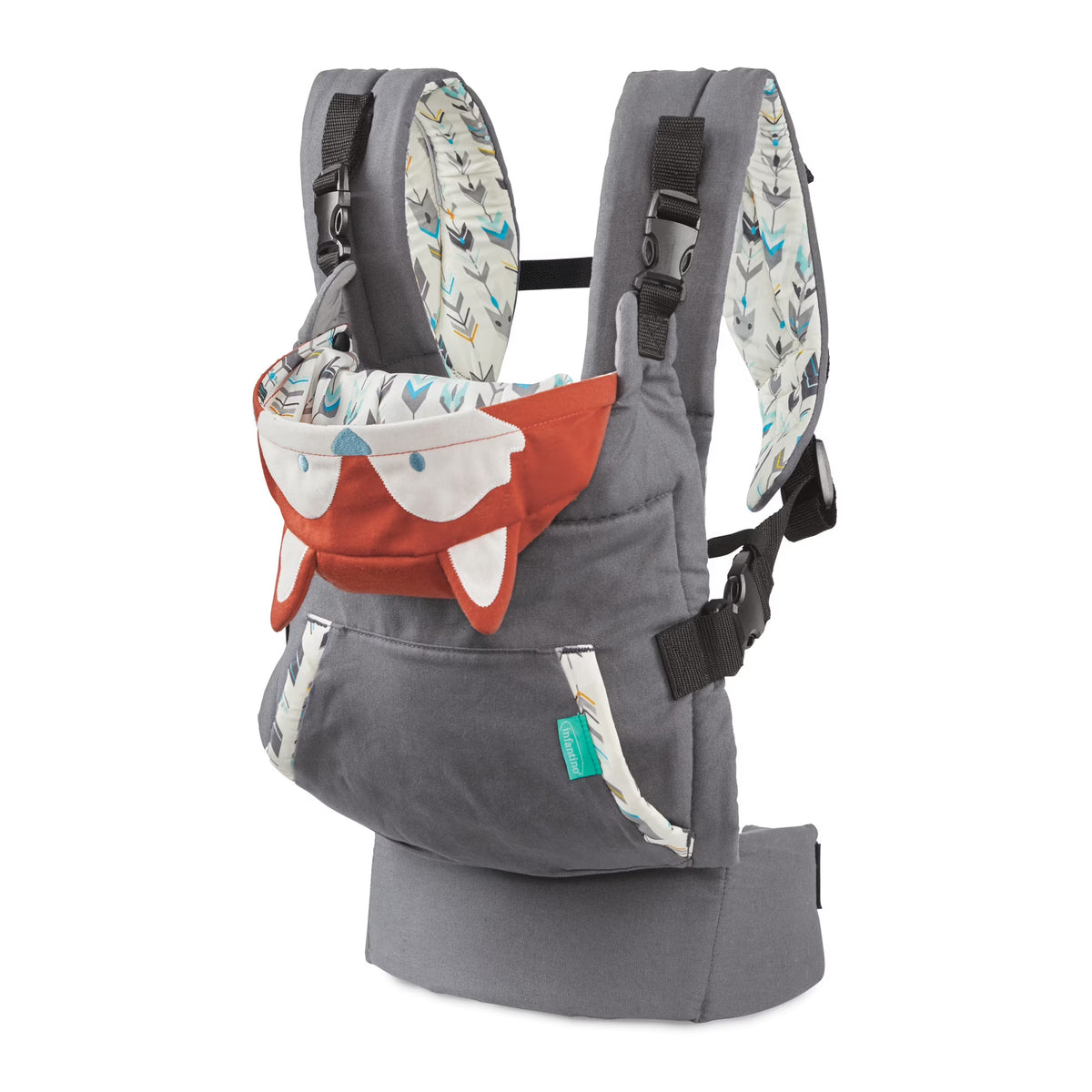 Ergonomic Hoodie Baby Carrier, 2-Position, 12-40lb I62633