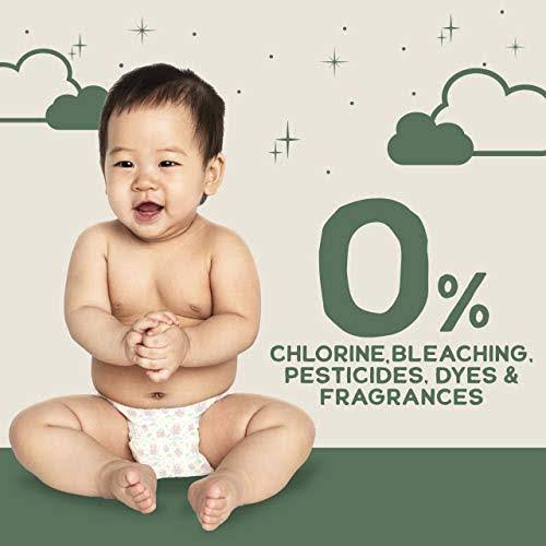 Natural Diapers, Flushable Wipes, Monthly Pack, Size 5, 136 Count X19309