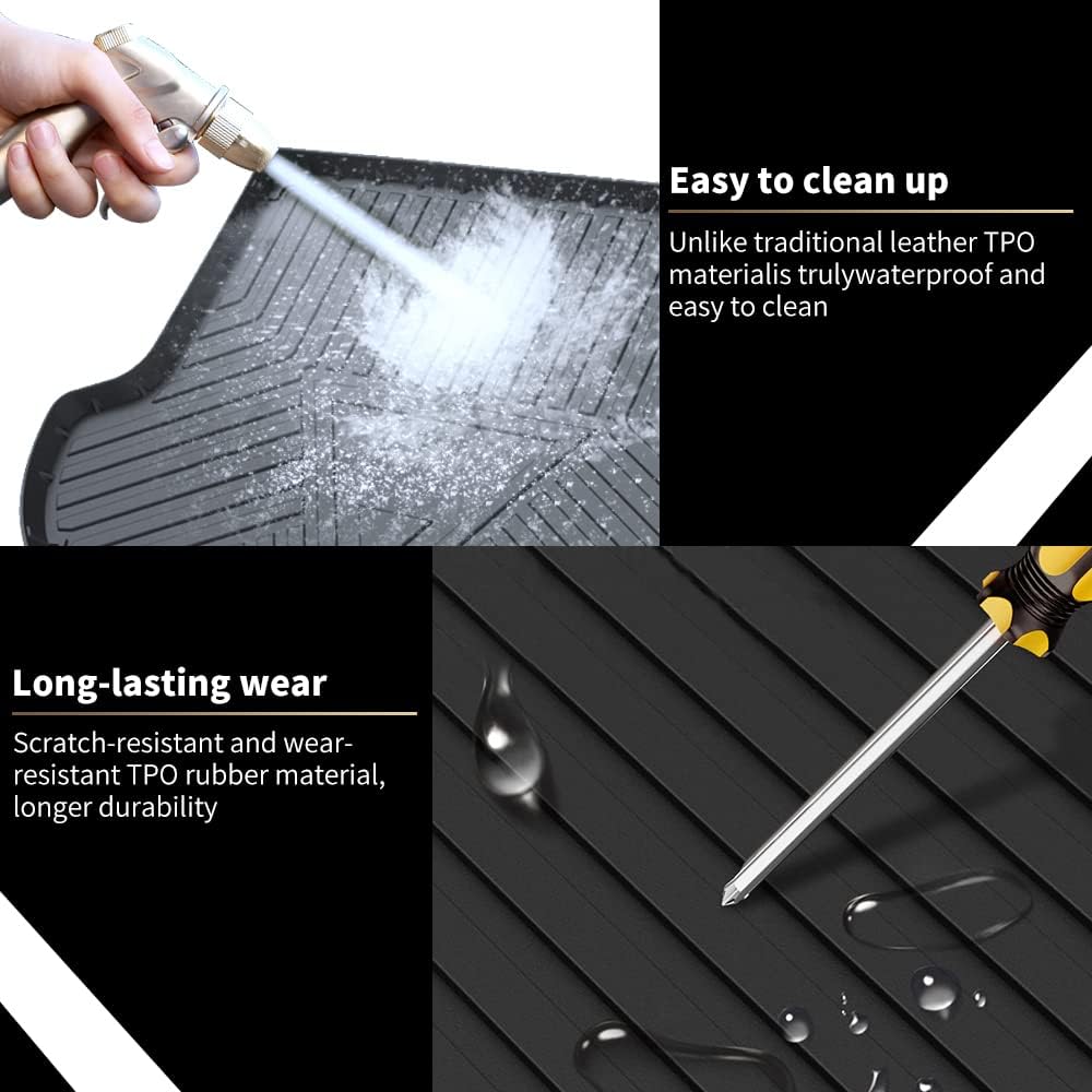 Black Slush Cargo Mat Trunk Tray Pack of 2 G2436