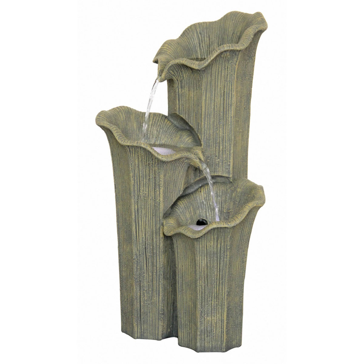 Three Lilies Cascading Sculptural Fountain N955