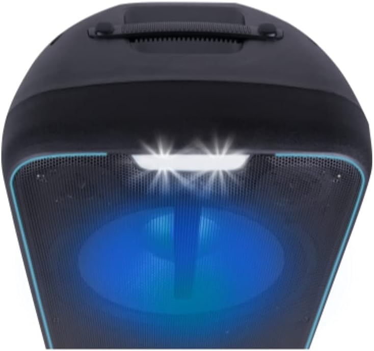 Wireless Rechargeable Portable Bluetooth LED PA System Speaker with 15 Inch Woofers and Karaoke Microphone L2222