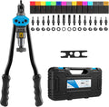 Rivet Nut Tool Kit with 15PCS Mandrels and Carrying Case D77538