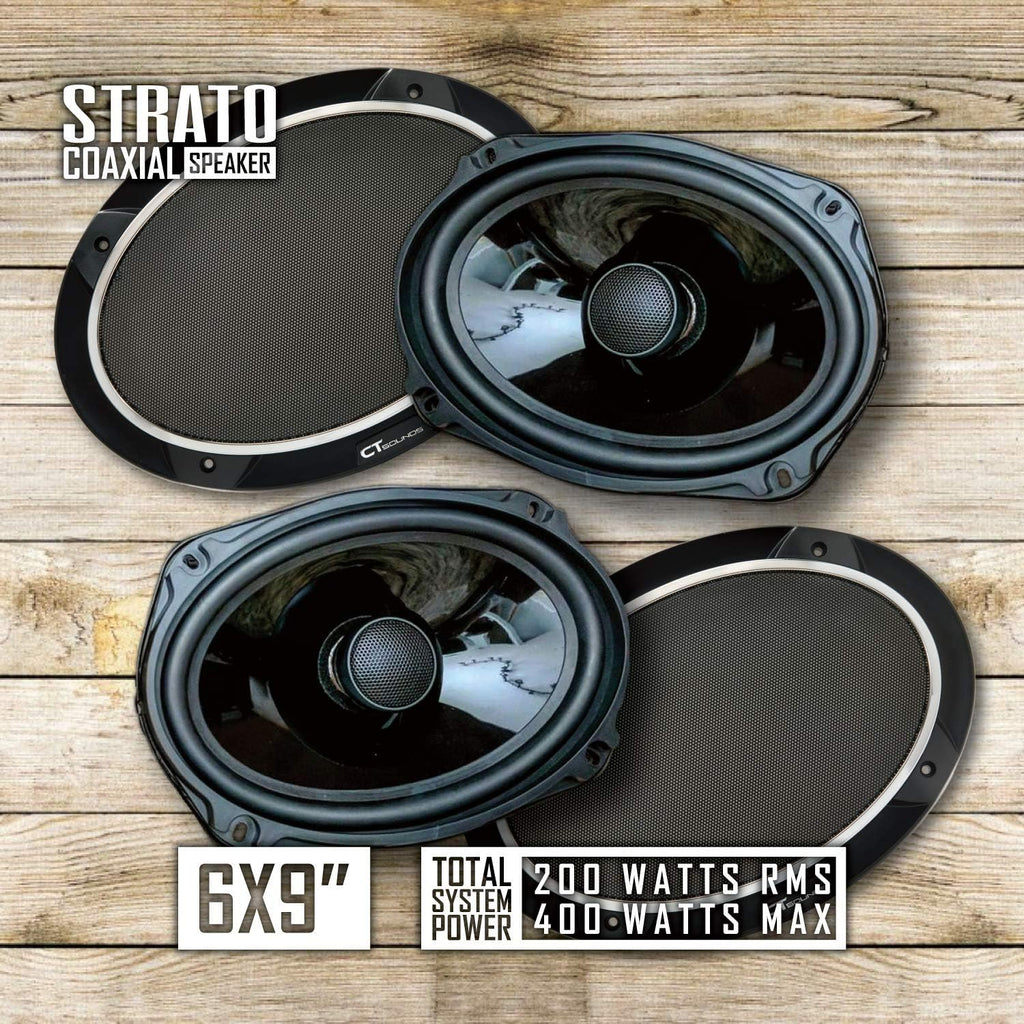 6x9” 320 Watt 2-Way Weatherproof Coaxial Car Speakers L7576