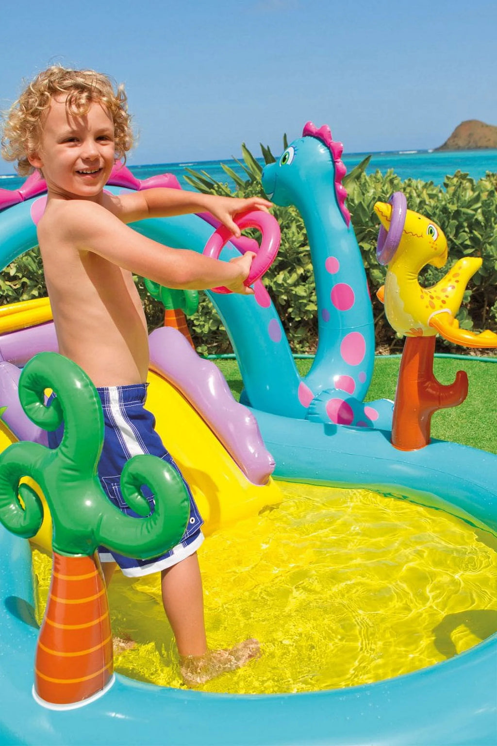 Dinoland Play Center Kiddie Swimming Pool with air pump H634183