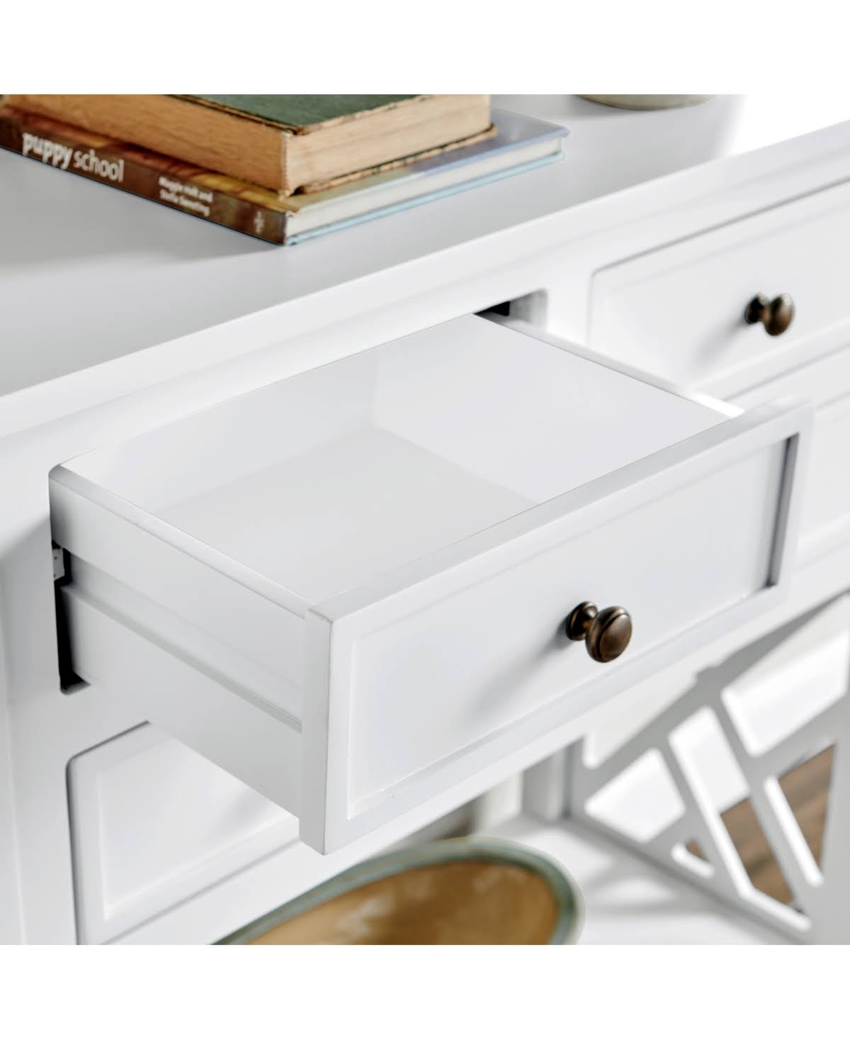 Wood Console Table with 4-Drawers N20813