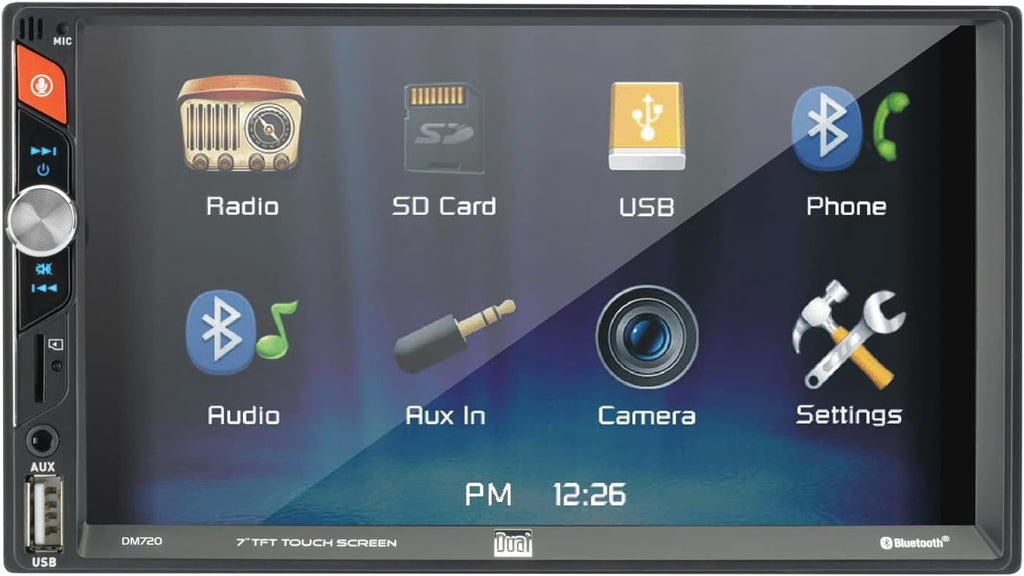 7-Inch Double-DIN Mechless Receiver with Bluetooth Pack of 2 C871597