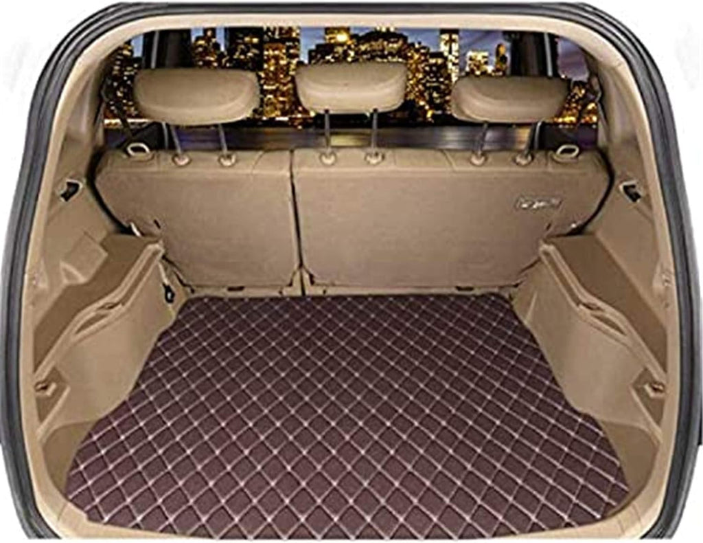 Purple Leather Full Car Floor Mats with Cargo Mat T726528