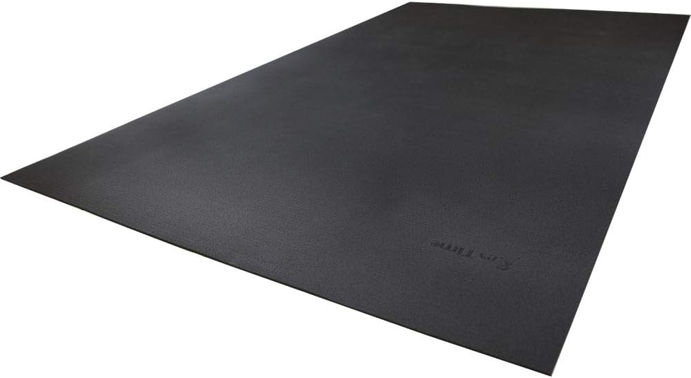 Extra Large Exercise Mat 8 x 5 feet 6 mm Thick High Density Black A21255