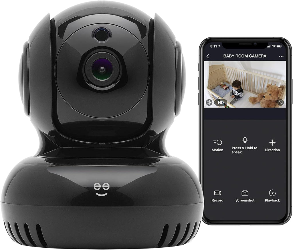 White 1080p Wireless Indoor Surveillance Camera with Night Vision E969