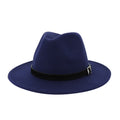 Vintage Wide Hat with Belt Buckle Adjustable Outback Hat R69513