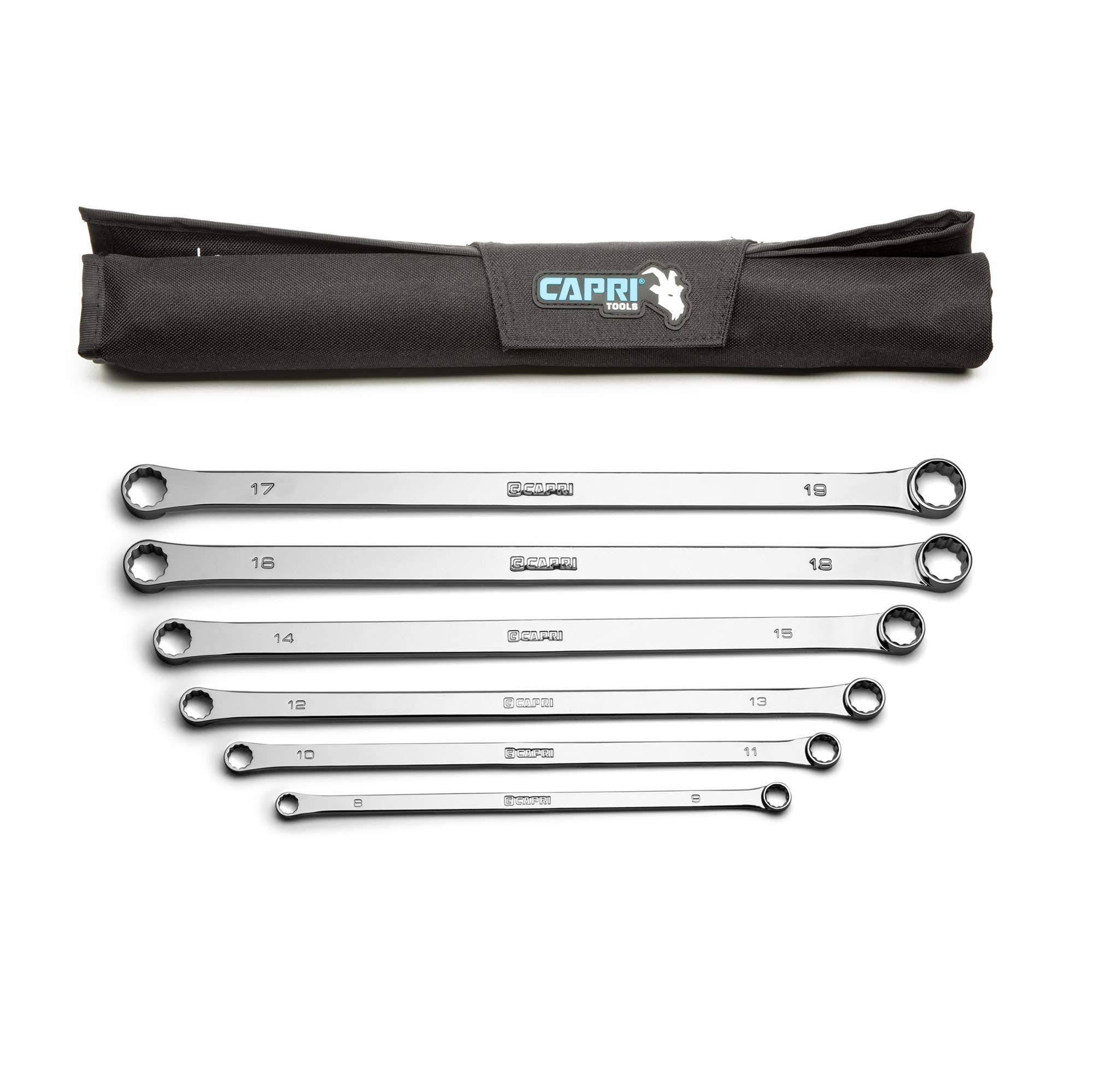 0 Degree Offset Extra Long Box End Wrench Set, Metric, 8-19 mm, 12 Sizes, 6-Piece T1555